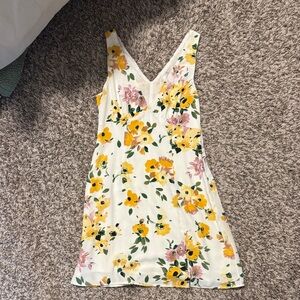 Hello Molly Floral Dress with Pink and Yellow Accents